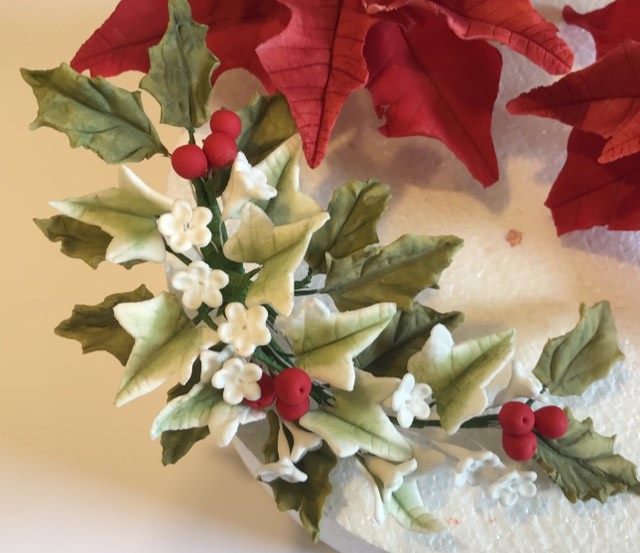 Christmas Ivy & Holly Spray