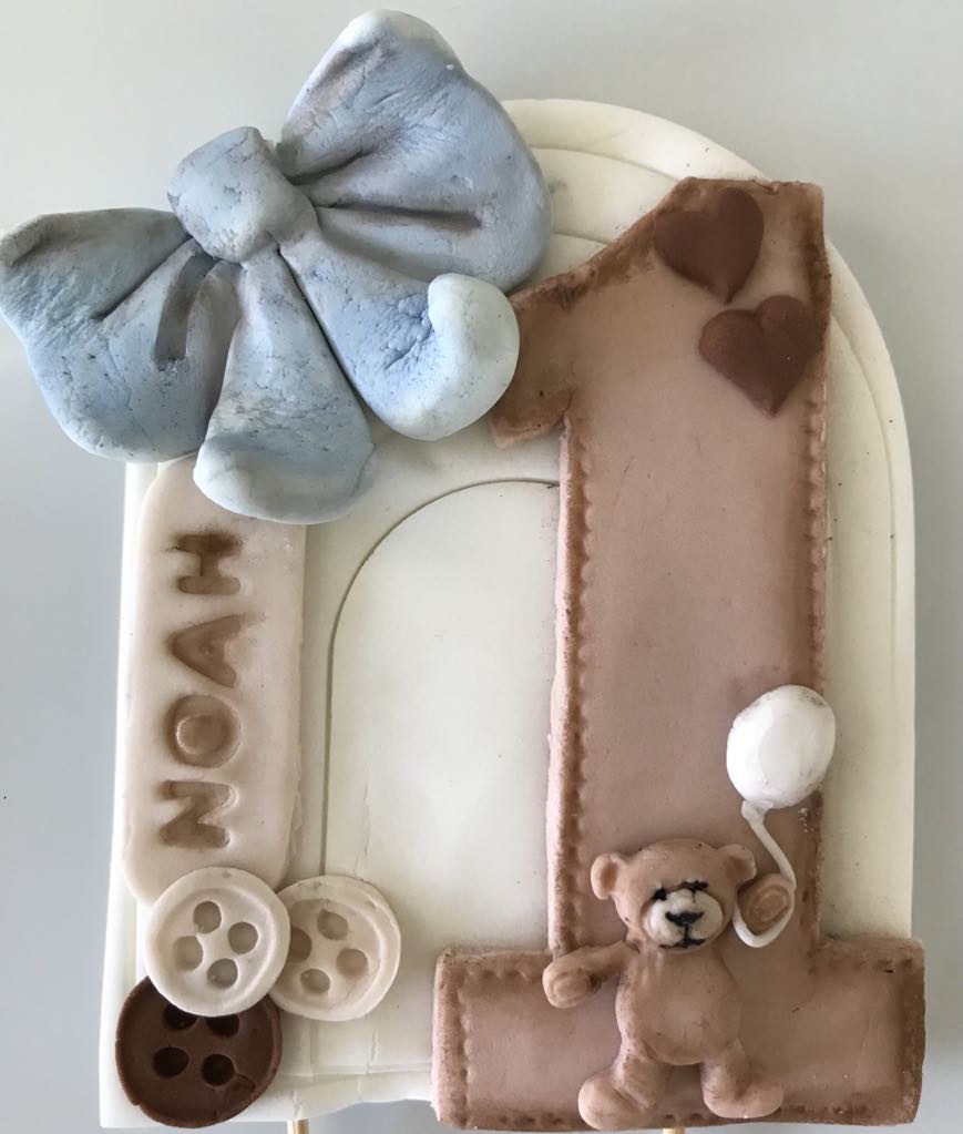 Teddy with Number & Bow