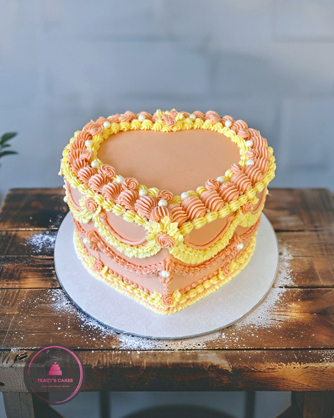 Heart Vintage Cake